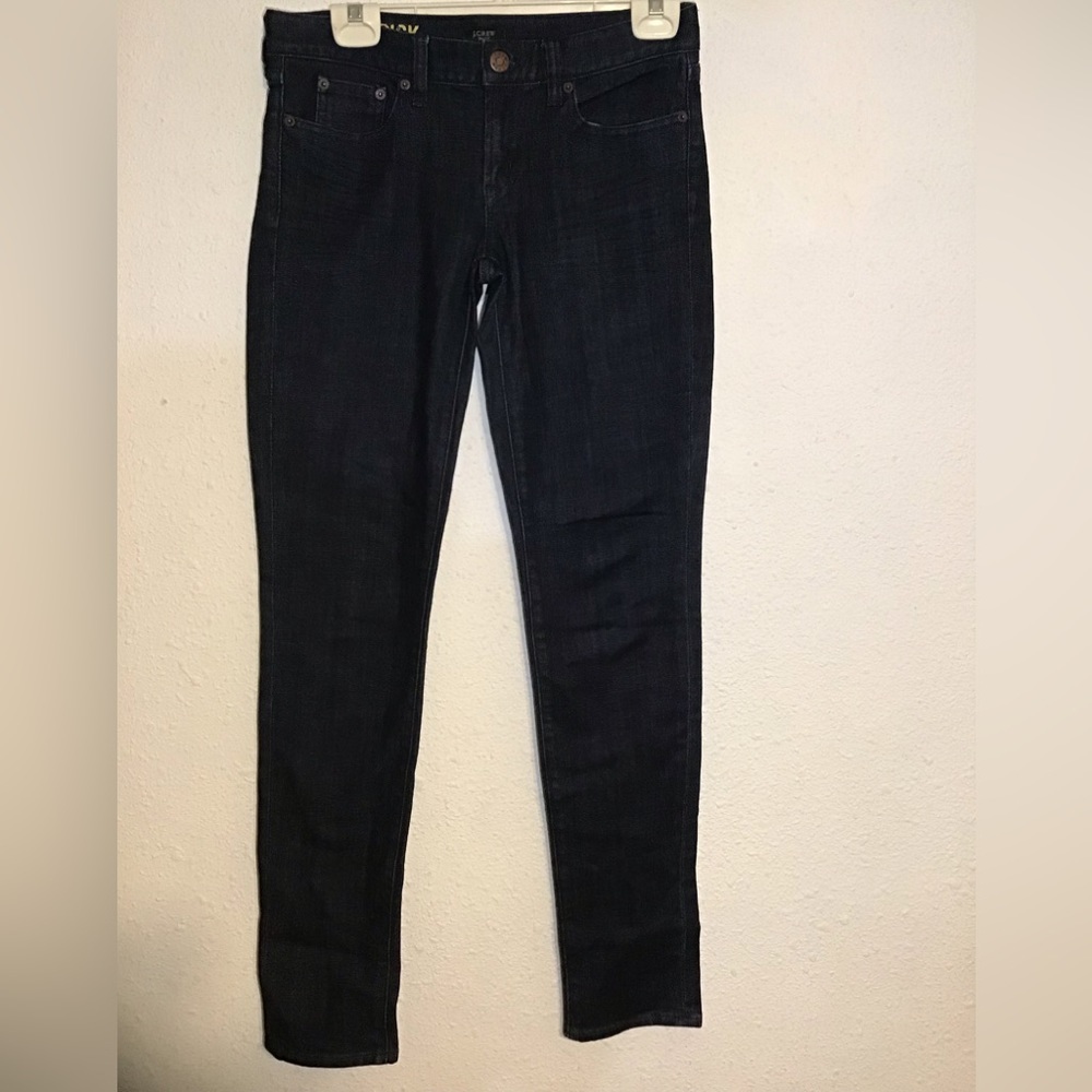 J. Crew toothpick dark blue jeans size 25